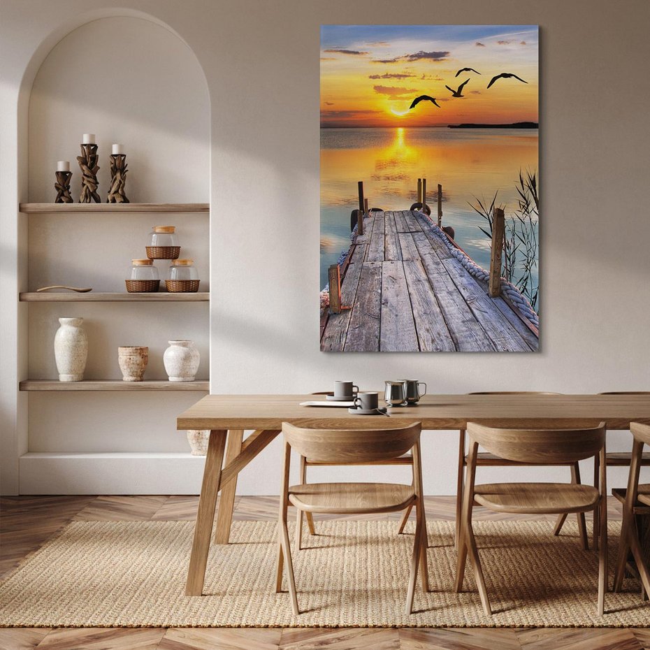 Obraz na płótnie 70x100 - Magia zachodu słońca - zachód, słońca