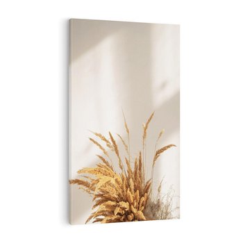 Obraz na płótnie 80x120 - mpresyjne układy traw - boho, trawy
