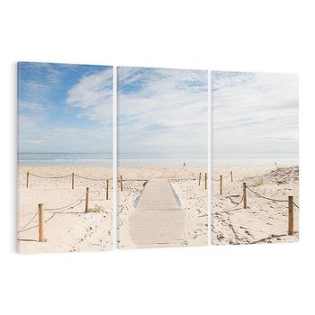 Obraz na płótnie 120x80 - Ścieżka na plaży - plaża, ścieżka