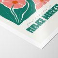 Plakat bez ramy 30x40 - Retro Inspiracja - minimalistyczna kwiatowa kompozycja, pastelowe kolory