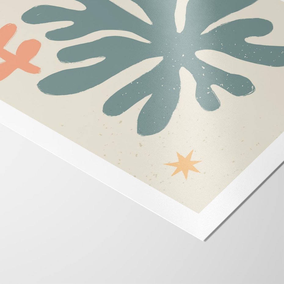 Plakat bez ramy 30x40 - Rozbłysk Emanacji - boho formy, kształty