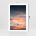 Plakat bez ramy 21x30 - Podróż w Kierunku Słońca - samolot, samolot w powietrzu