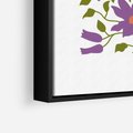 Obraz w ramie 70x100 - Rozmyte Granice - kwiaty, kompozycja - rama czarna