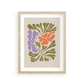 Plakat w ramie 30x40 - Bezgraniczne Impresje - kwiaty, abstrakcja - rama drewno