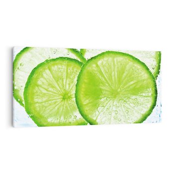 Obraz na płótnie 120x60 - Soczyste limonki - limonki, owoce