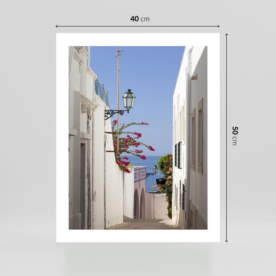 Plakat bez ramy 40x50 - Podróże w Czasie: Perspektywiczna Uliczka - uliczka, perspektywa