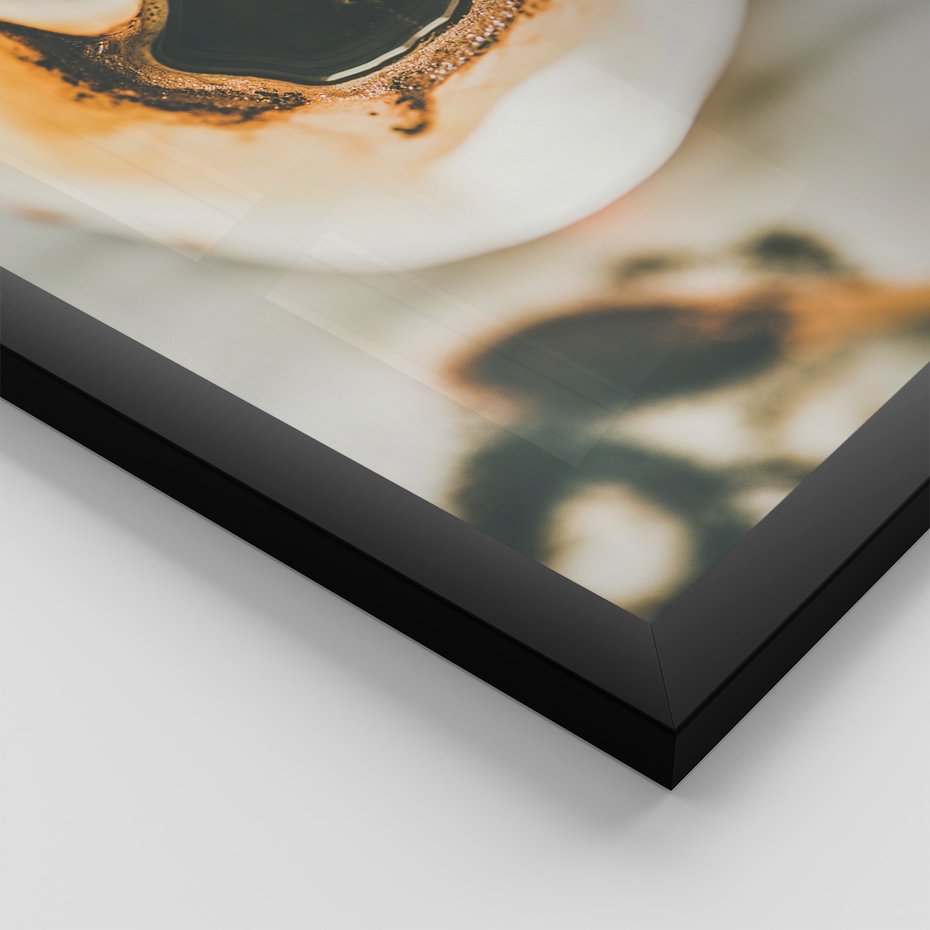 Zestaw obrazy w ramie 30x40 galeria - Miłego, dnia, kawa, napis, kuchnia, restauracja - rama czarna