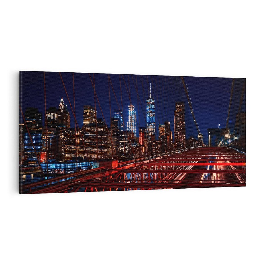Obraz na płótnie 120x60 - Most w Nowym Jorku - Manhattan - most, Nowy Jork