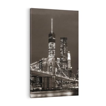 Obraz na płótnie 80x120 - Magia miasta nocą - miasto, noc