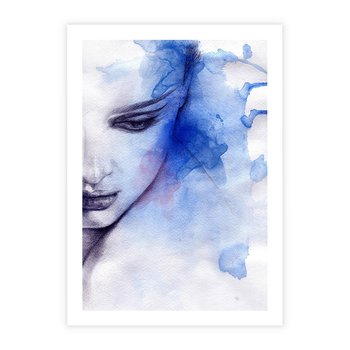 Plakat bez ramy 30x40 - Graficzna magia kobiecej twarzy - grafika, kobieta