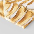 Obraz na płótnie 70x100 - Monstera Złote Liście - monstera, złote