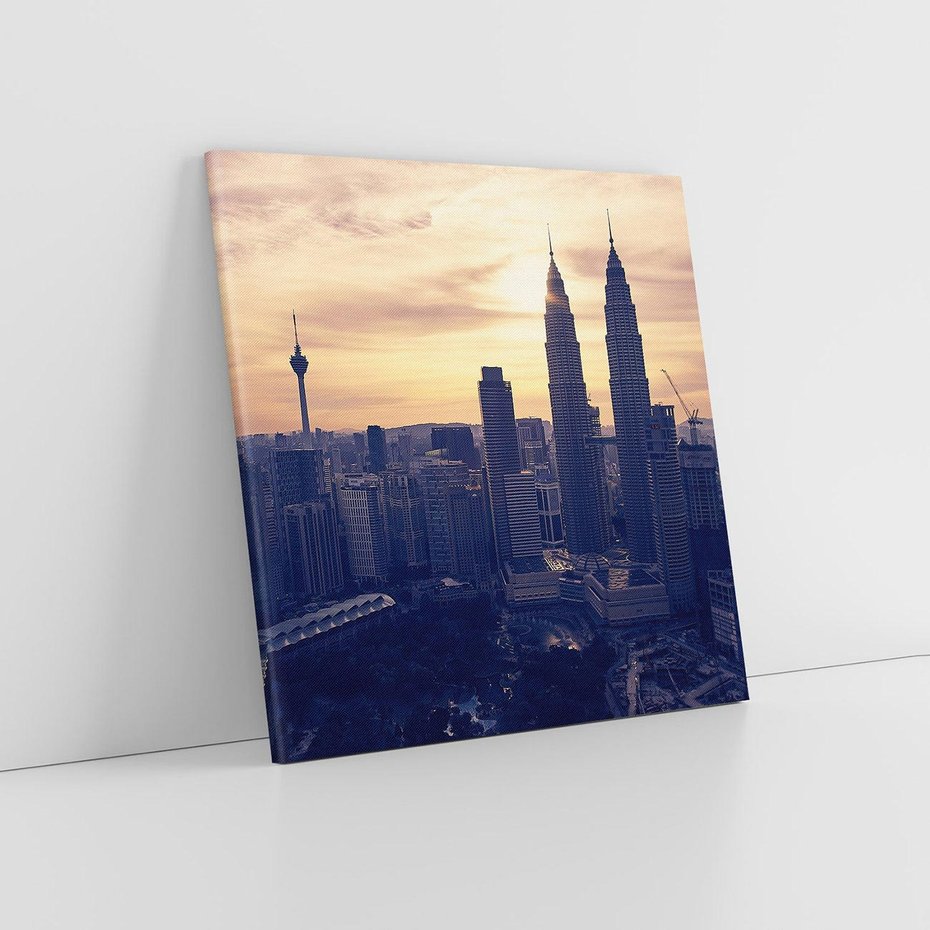 Obraz na płótnie 70x70 - Azja miasto w panoramie - Azja, miasto