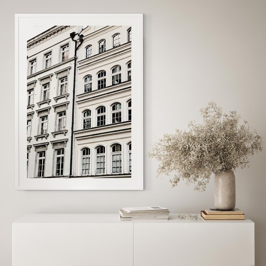 Plakat bez ramy 50x70 - Urok Starej Kamienicy - budynki, miasto