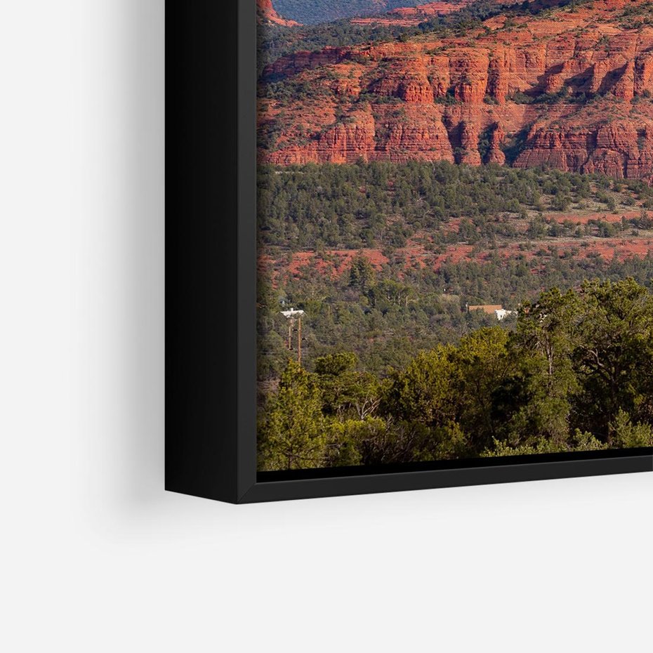 Obraz w ramie 50x50 - Majestatyczny Wielki Kanion - wielki kanion, perspektywa - rama czarna