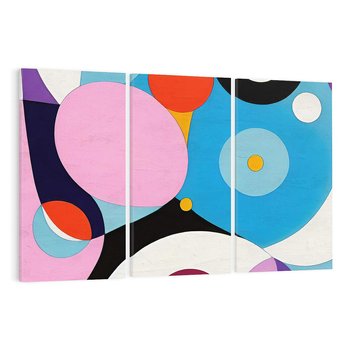 Obraz na płótnie 120x80 - Kolorowe Ulotności - abstrakcyjny obraz olejny, żywe kolory