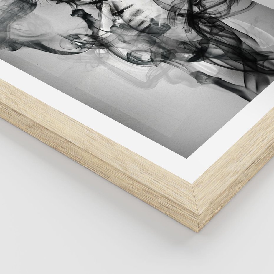 Plakat w ramie 40x50 - Abstrakcja kobiecego piękna - abstrakcja, kobieta - rama drewno