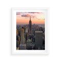 Plakat w ramie 40x50 - Nowojorskie Wieżowce - Nowy York, wieżowce - rama biała