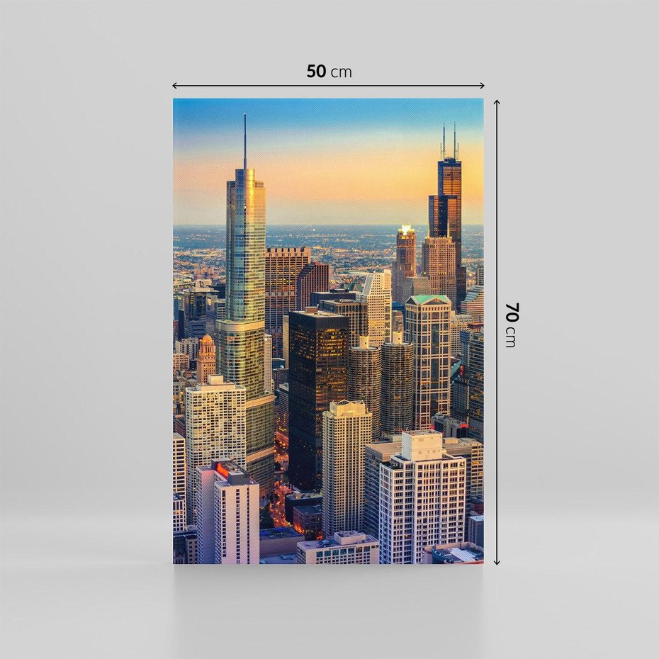 Obraz na płótnie 50x70 - Wieżowce Nowego Jorku - Manhattan, wieżowce