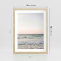 Plakat w ramie 30x40 - Morze i Fale - morze, fale - rama drewno