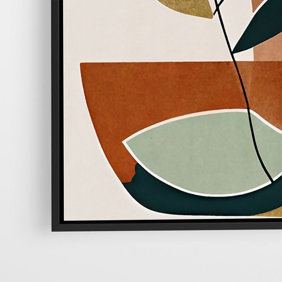 Obraz w ramie 50x70 - Migocące Boho Wnętrza - boho obraz, abstrakcja - rama czarna