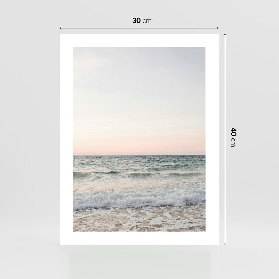 Plakat bez ramy 30x40 - Morze i Fale - morze, fale