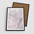 Plakat w ramie 50x70 - Nowoczesna Elegancja - beton, struktura - rama czarna