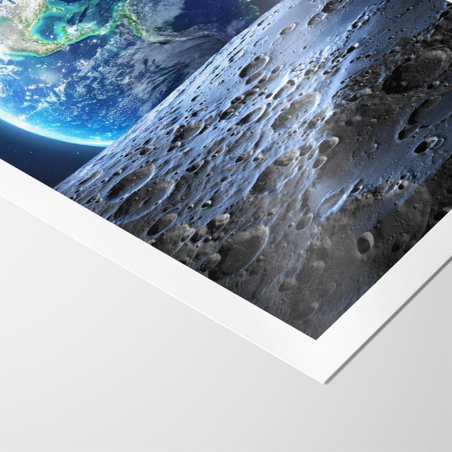 Plakat bez ramy 40x50 - Mistrzowskie spojrzenie na Ziemię - ziemia, kosmos