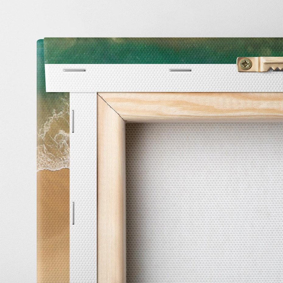 Obraz na płótnie 30x30 - Oaza Relaksu - plaża, morze