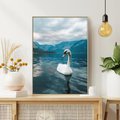 Obraz w ramie 50x70 - Łabędzi Śpiew - fotografia, plakat - rama drewno