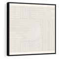 Obraz w ramie 50x50 - Geometryczna Elegancja Mid Century - mid century, minimalizm - rama czarna