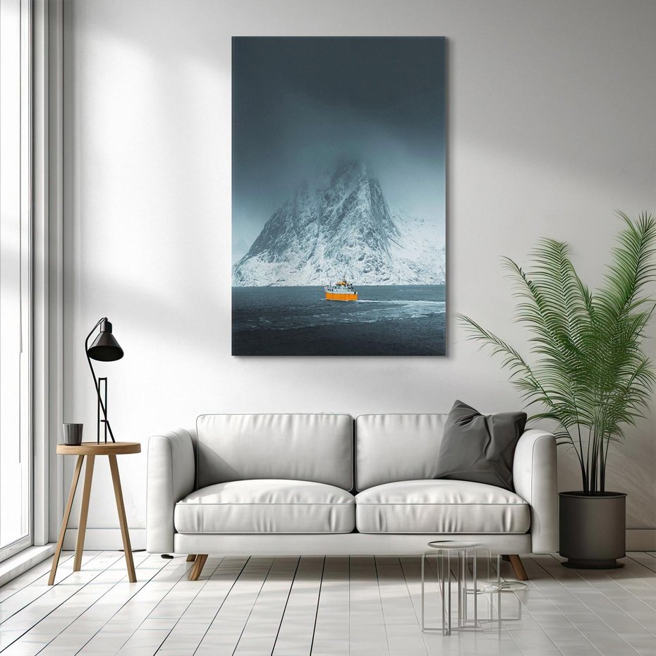 Obraz na płótnie 50x70 - Skandynawski pejzaż - skadynawski, pejzaż