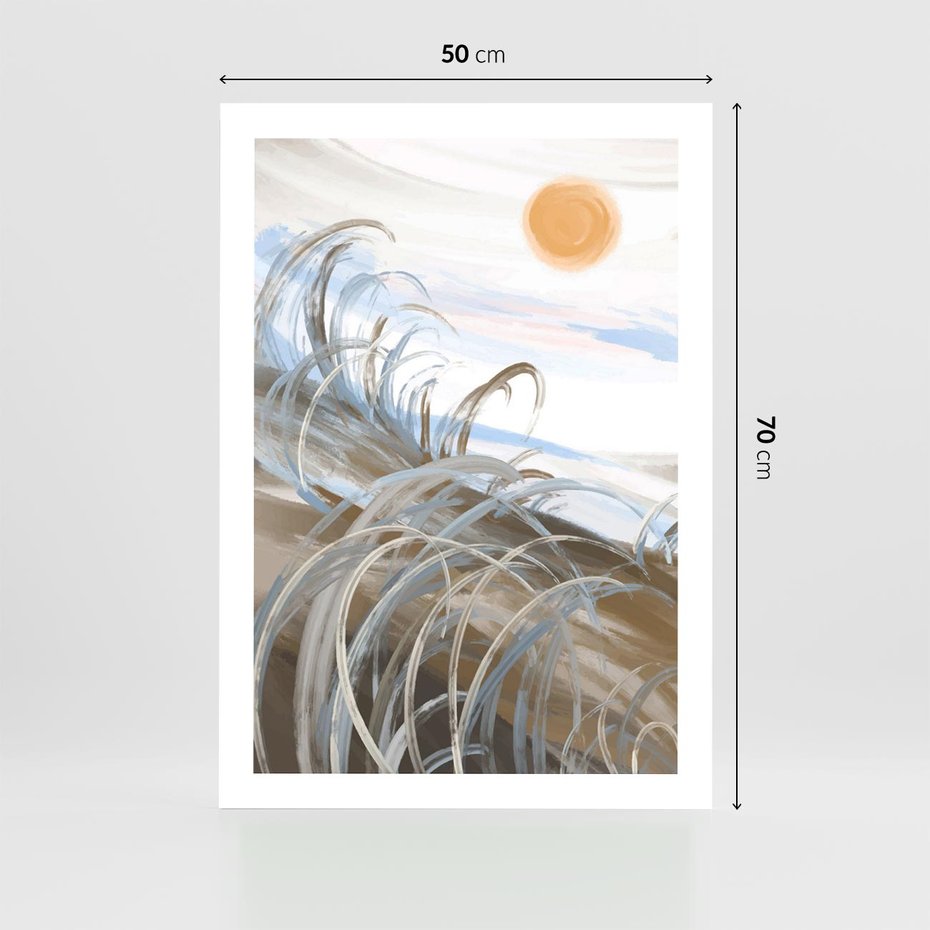 Plakat bez ramy 50x70 - Zaklęty Wschód - akwarela, obraz