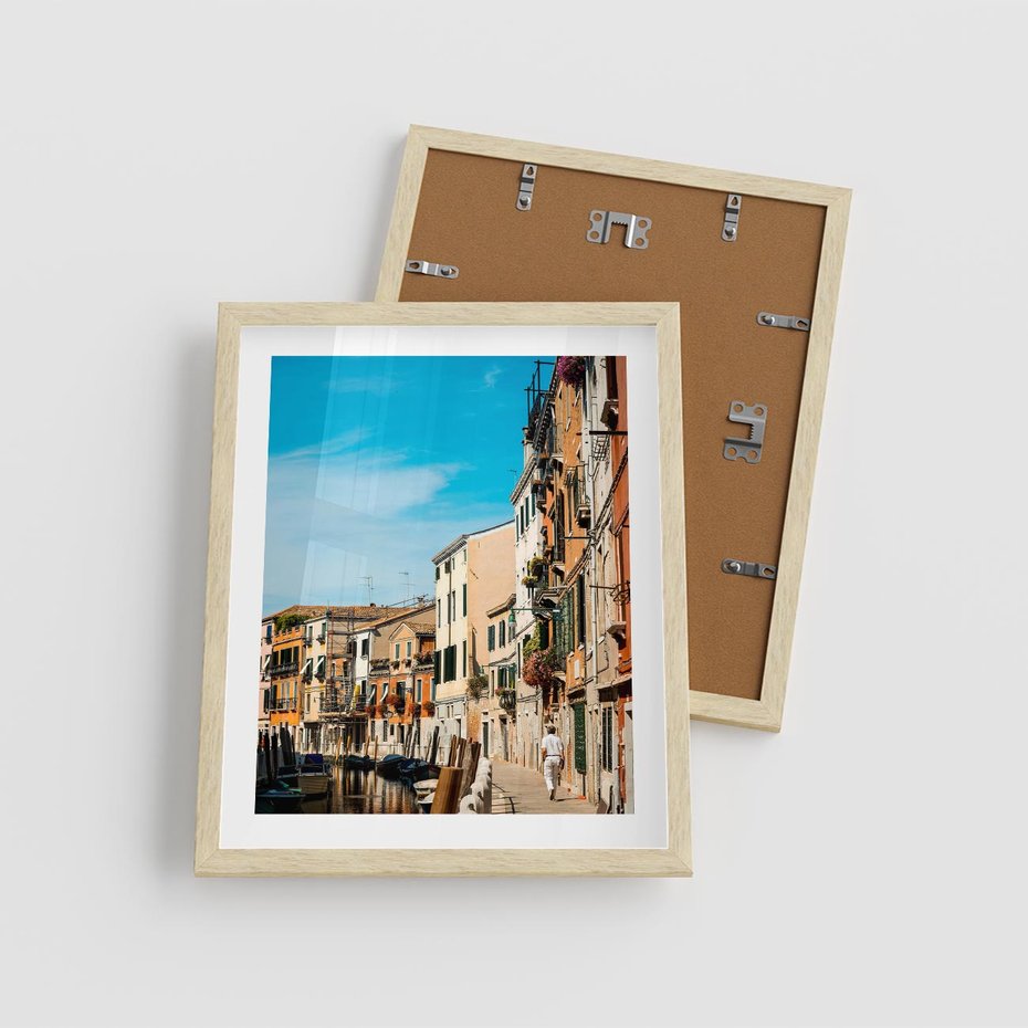 Plakat w ramie 40x50 - Magia Miejskiego Krajobrazu - uliczka, perspektywa - rama drewno