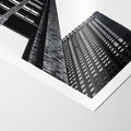 Plakat bez ramy 30x40 - Geometryczna Asymetria - architektura, czarno białe zdjęcie