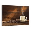 Obraz na płótnie 70x50 - Kawowe uniesienie w filiżance - kawa, filiżanka