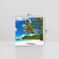 Obraz na płótnie 50x50 - Oaza palm na plaży - palma, plaża