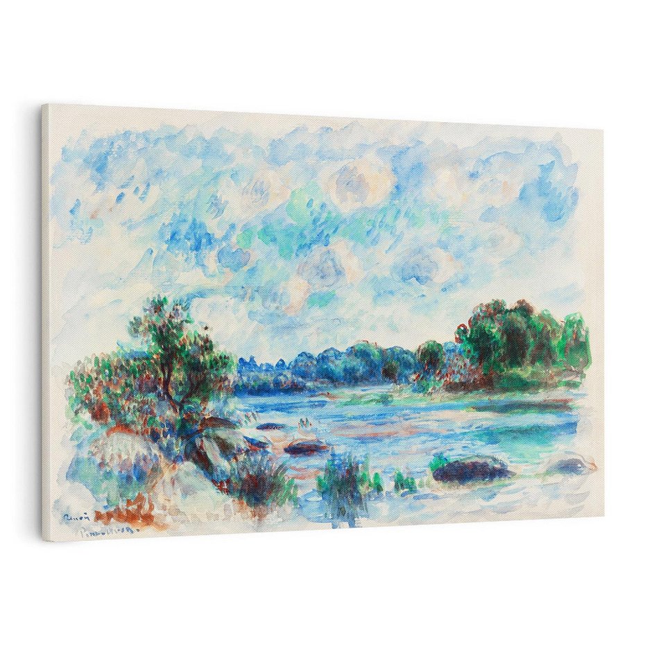 Obraz na płótnie 70x50 - Pejzaż w Pont-Aven (1892), Pierre'a-Auguste Renoir - Reprodukcja - reprodukcja, obraz na płótnie