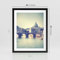 Plakat w ramie 40x50 - Urok włoskiego miasta - Włochy, miasto - rama czarna