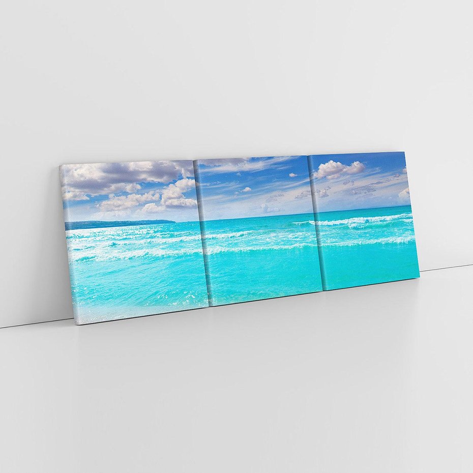 Obraz na płótnie 90x30 - Idylliczna plaża nad morzem - plaża, morze