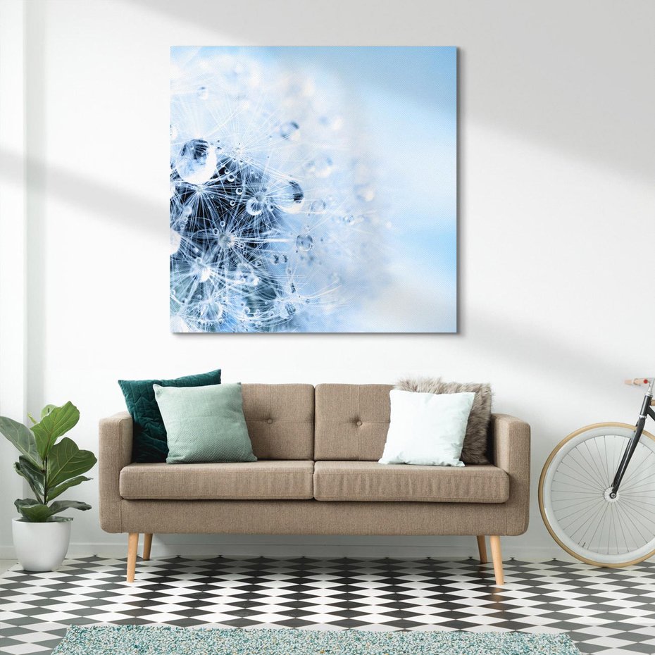 Obraz na płótnie 40x40 - Kwiatowa abstrakcja - abstrakcja, kwiat