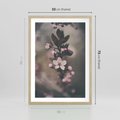 Plakat w ramie 50x70 - Przemijający Urok - kwitnąca, wiśnia - rama drewno