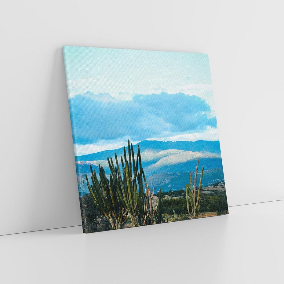 Obraz na płótnie 70x70 - Malowniczy Pejzaż - pustynia, pejzaż