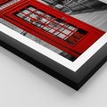 Plakat w ramie 40x50 - Budka w Londynie - Londyn, budka - rama czarna