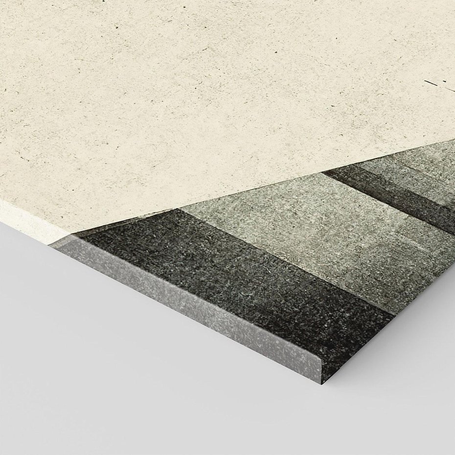 Obraz na płótnie 140x70 - Mroczne Wieżowce - postarzana grafika, perspektywa budynków wieżowców