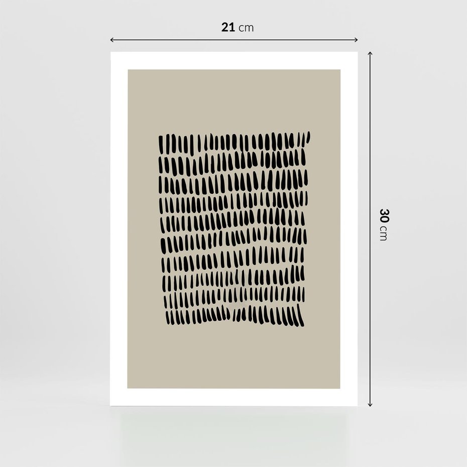 Plakat bez ramy 21x30 - Echa Zapomnianych Wymiarów - nowoczesna sztuka, plakat