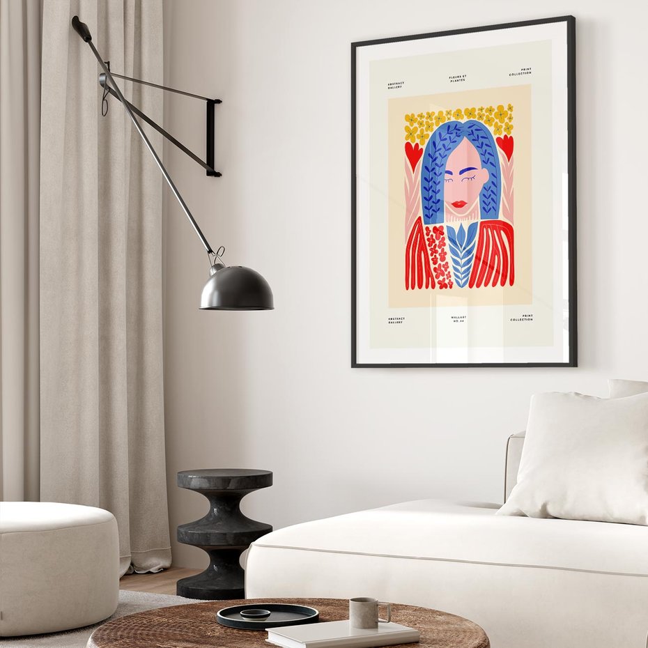 Plakat bez ramy 21x30 - Impulsy Czasu - kobieca sztuka, abstrakcja