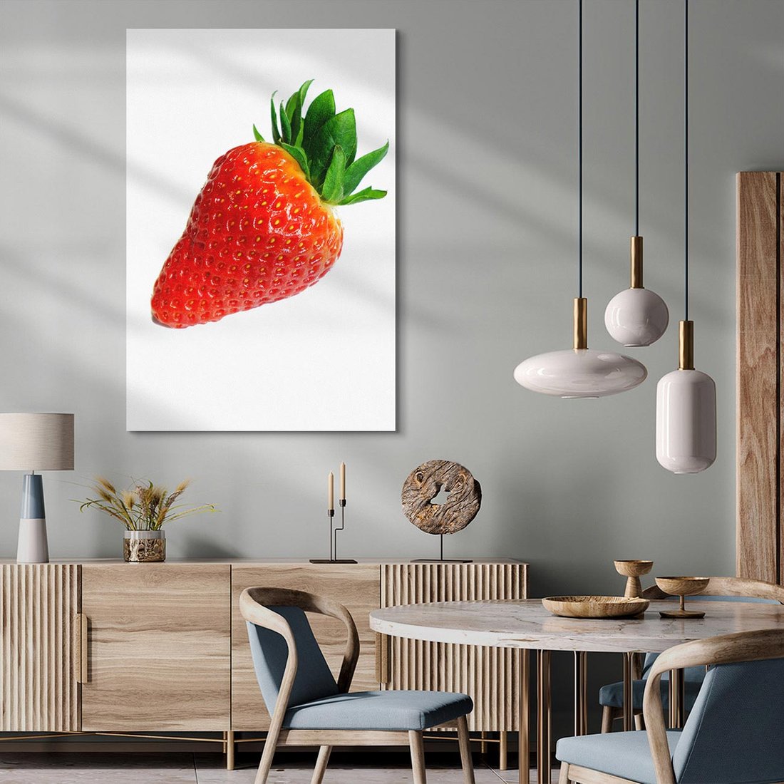 Obraz na płótnie 50x70 - Truskawka - Owocowa Rozkosz - truskawka, owoc