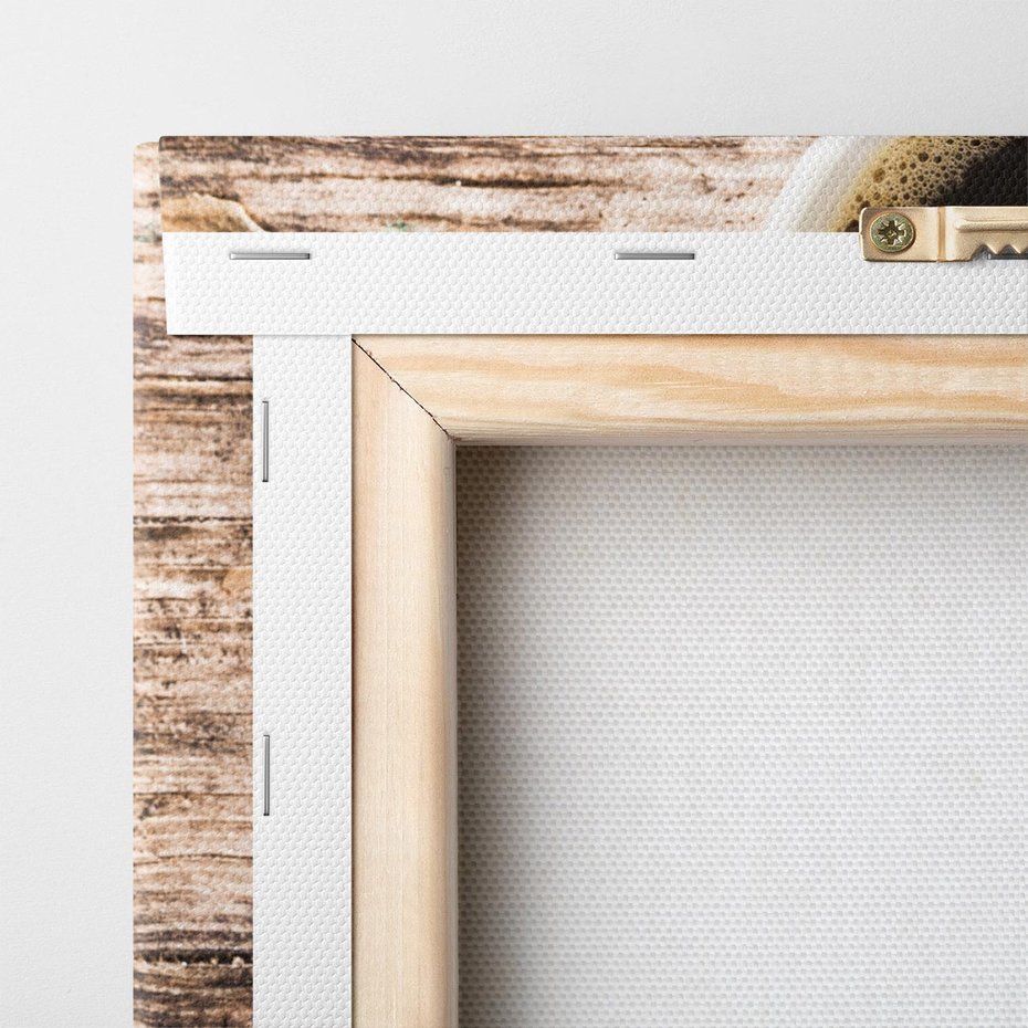 Obraz na płótnie 120x80 - filiżanka pełna aromatu - kawa, filiżanka