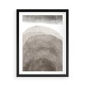 Plakat w ramie 50x70 - Przenikające Kształty - rozmyte cienie, abstrakcja - rama czarna