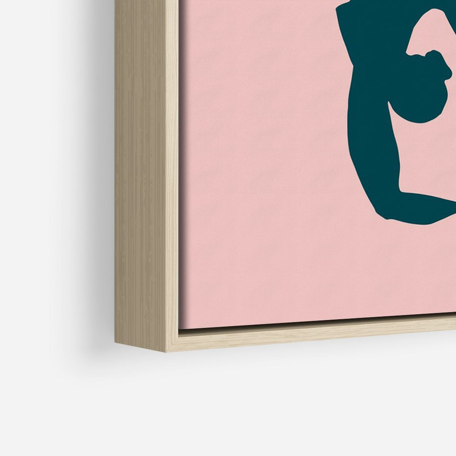 Obraz w ramie 70x100 - Zaklęte Wzory - abstrakcja, kobieca sylwetka - rama drewno